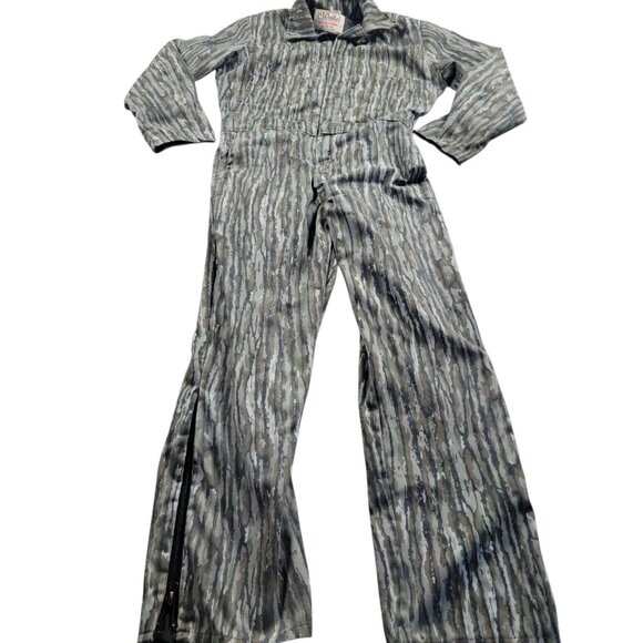 Vintage Walls Coveralls Mens Medium Tall Blizzard Pruf Camo Lightweight - Picture 1 of 8